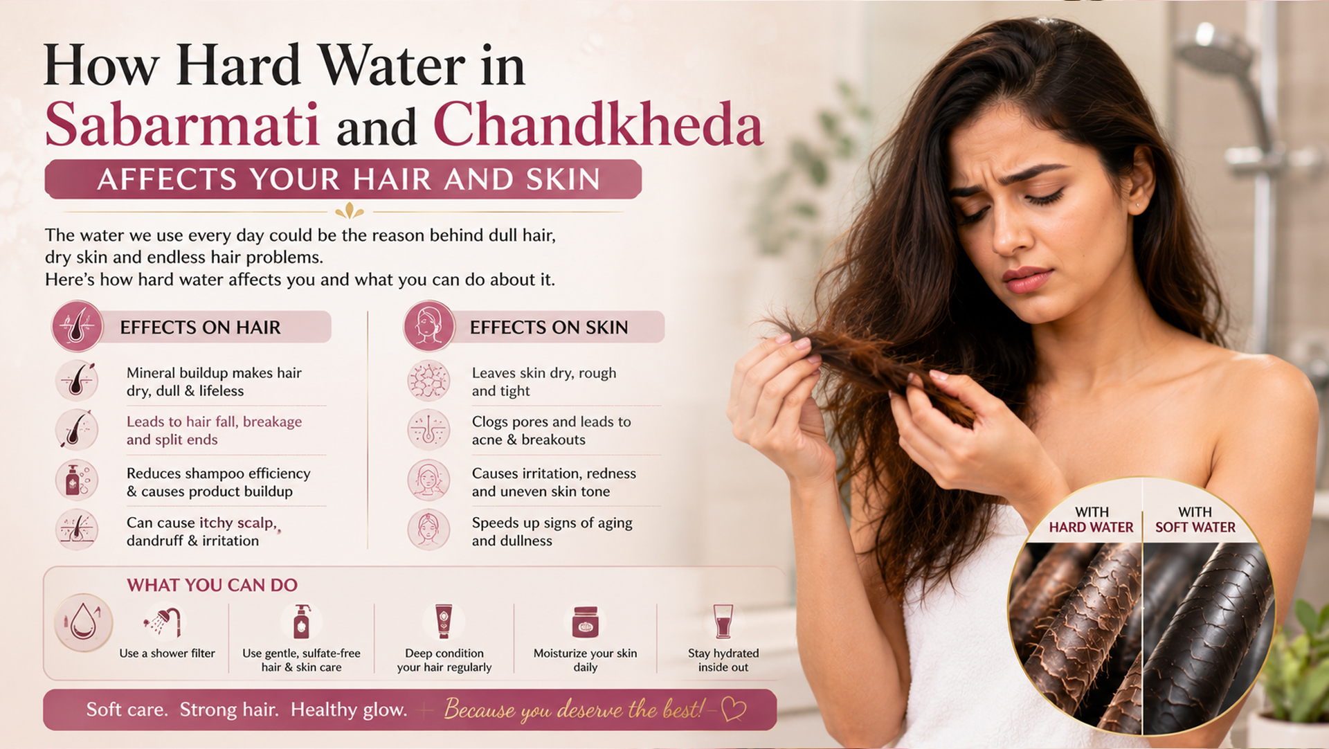Hard water hair and skin care tips