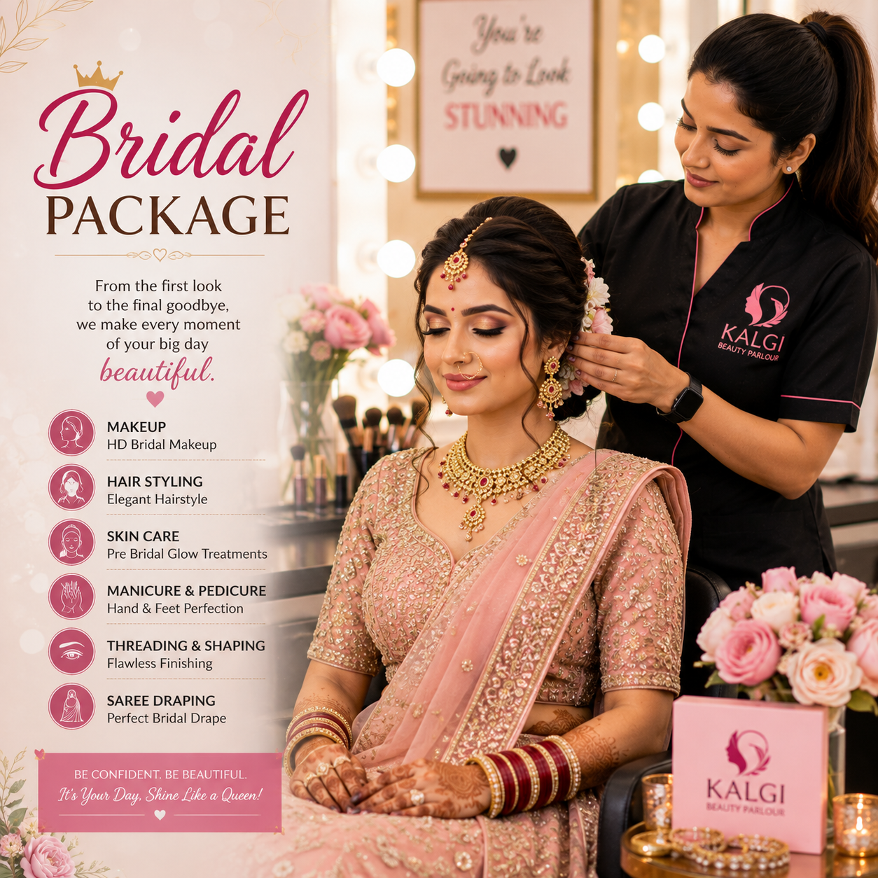 Bridal Package Makeup Hair Skin Ahmedabad
