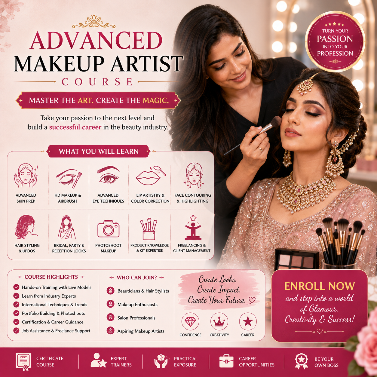 Advanced Makeup Artist Course Ahmedabad